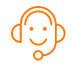 ikona twarzy z mikrofonem słuchawkami
